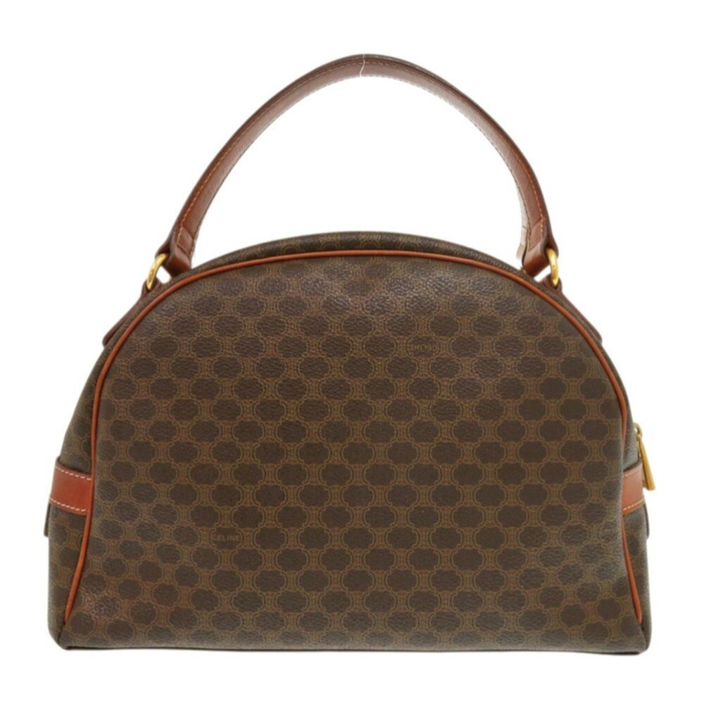 Celine Macadam PVC Leather Brown Handbag 1242CELINE - Picture 3 of 9